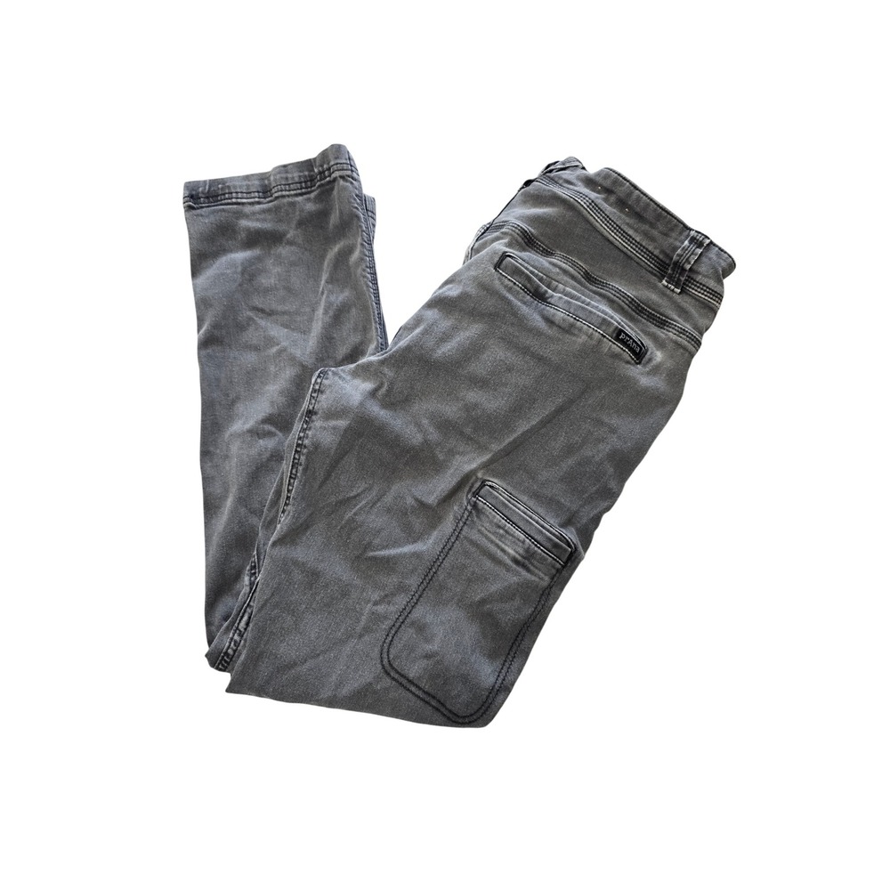 Prana Slim Fit Gray Cotton Blend Outdoors Hiking Utility Pants Mens 33x30 VGC